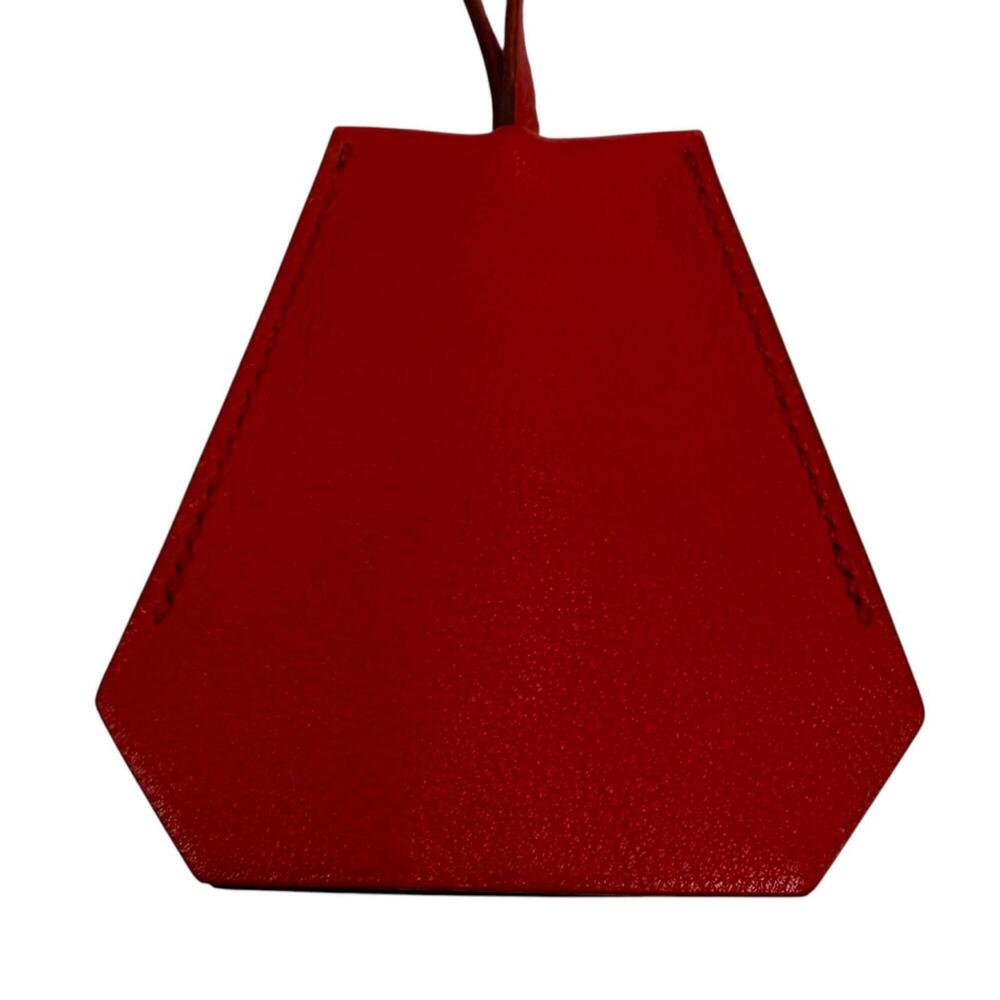 HERMES Vintage Red Leather Necklace